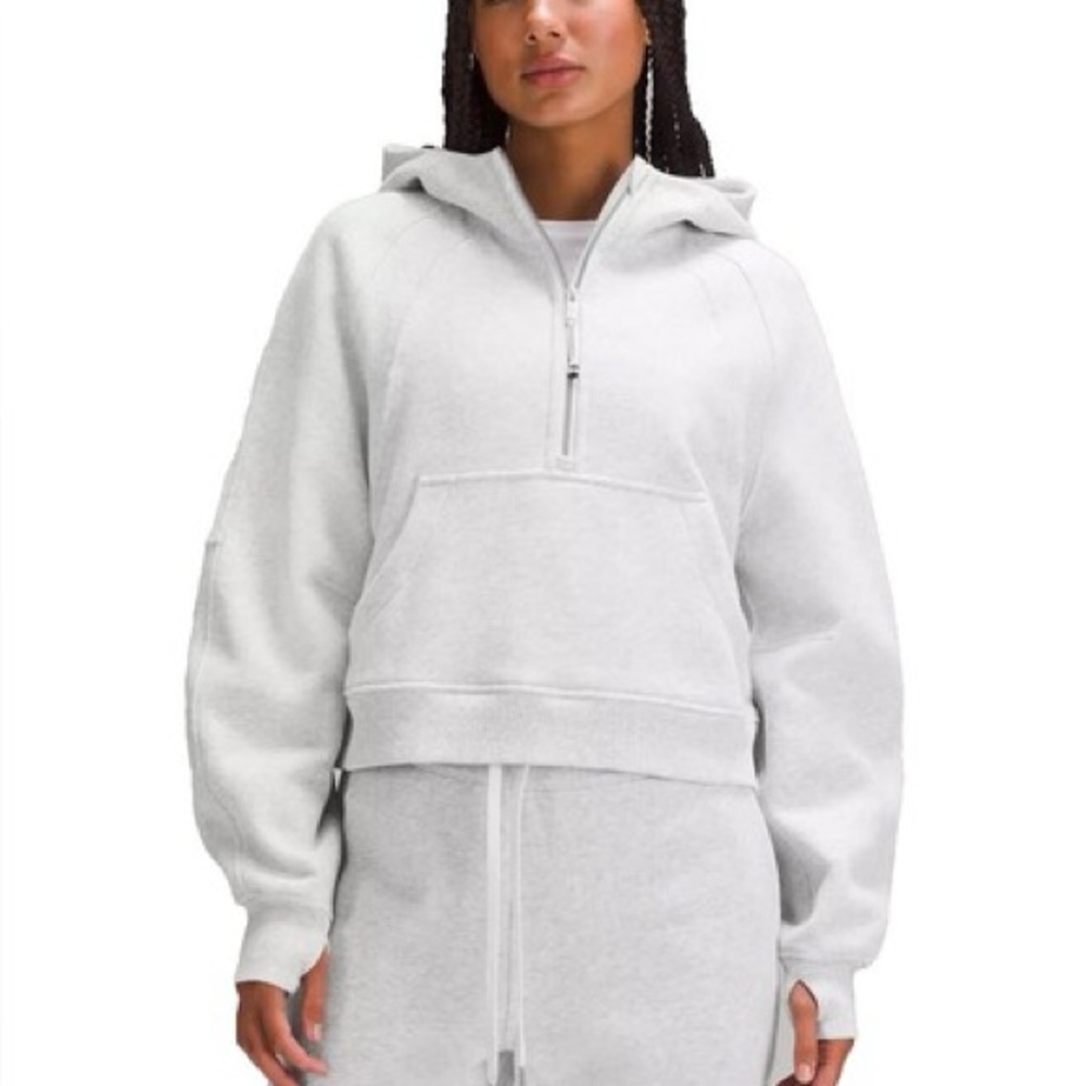 Lululemon Scuba Oversized Half-Zip Hoodie Gray